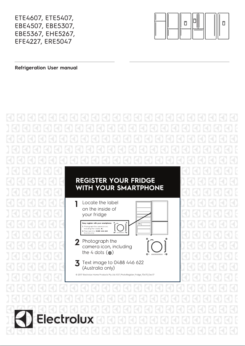 Page 1 de la notice Manuel utilisateur Electrolux EBE5307