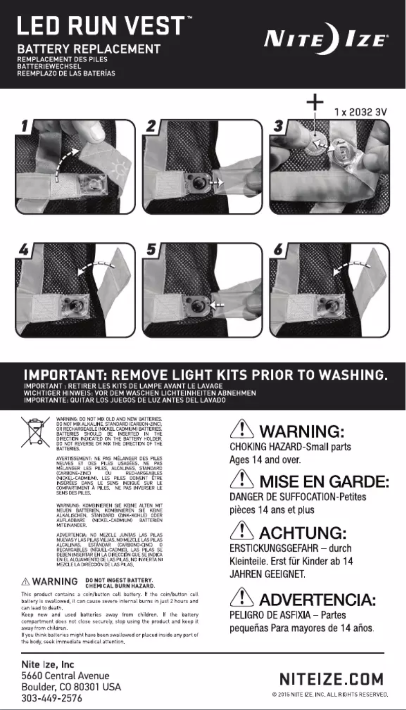 Page 1 de la notice Manuel utilisateur Nite Ize LRVL-33-R8