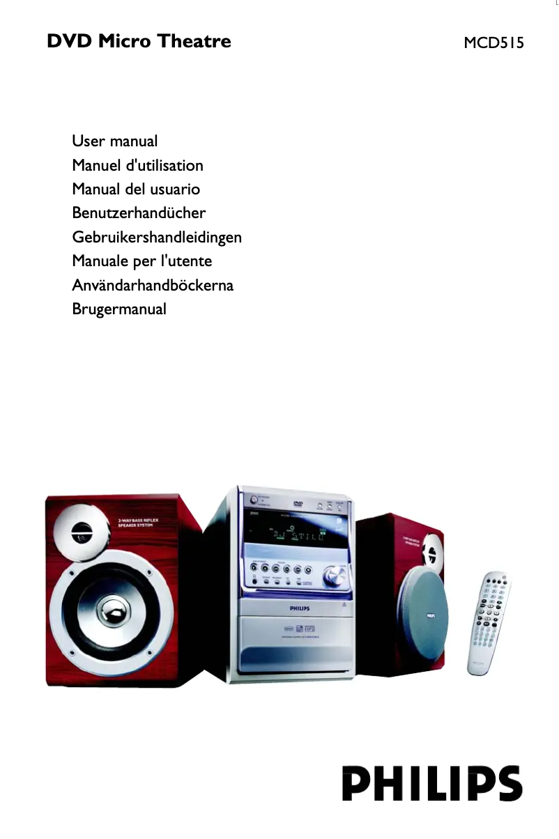 Page n°1 - Manuel utilisateur Philips MCD515