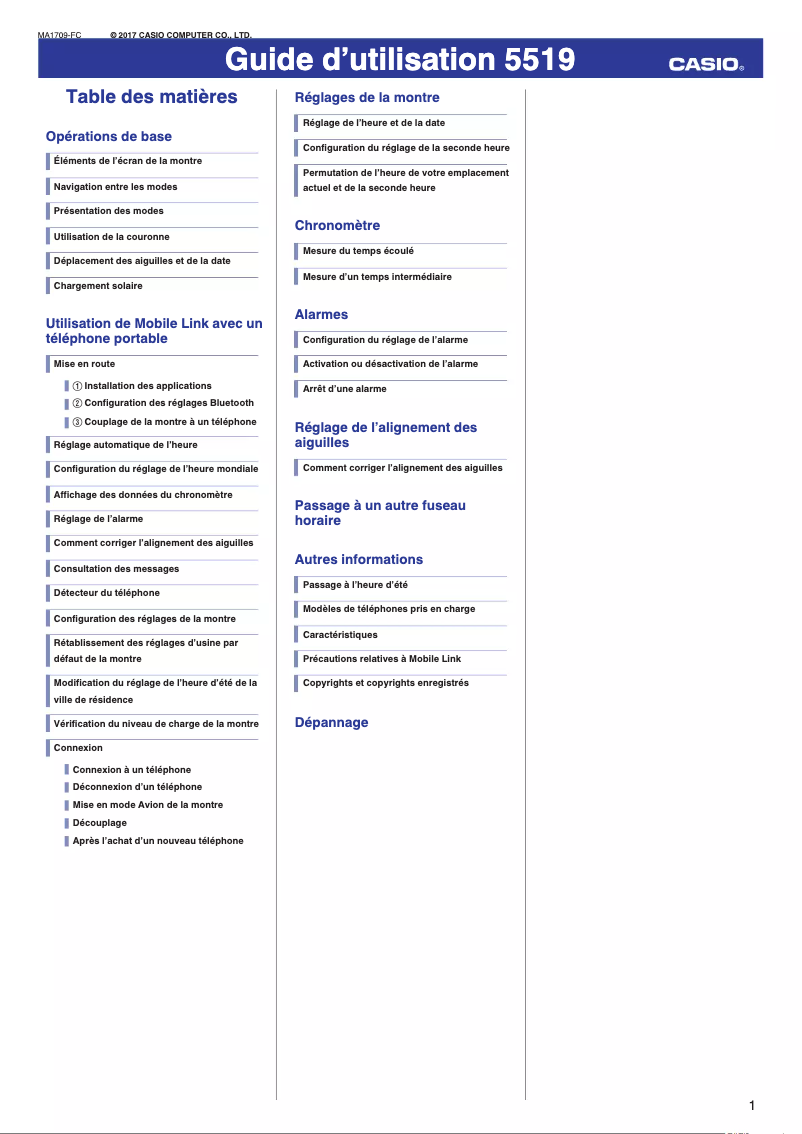 Image de la première page du manuel de l'appareil Edifice EQB-501