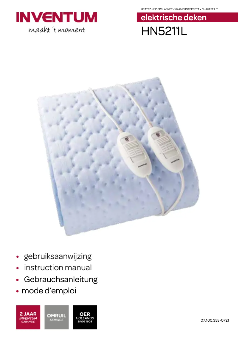 Page 1 de la notice Manuel utilisateur Inventum HN5211L