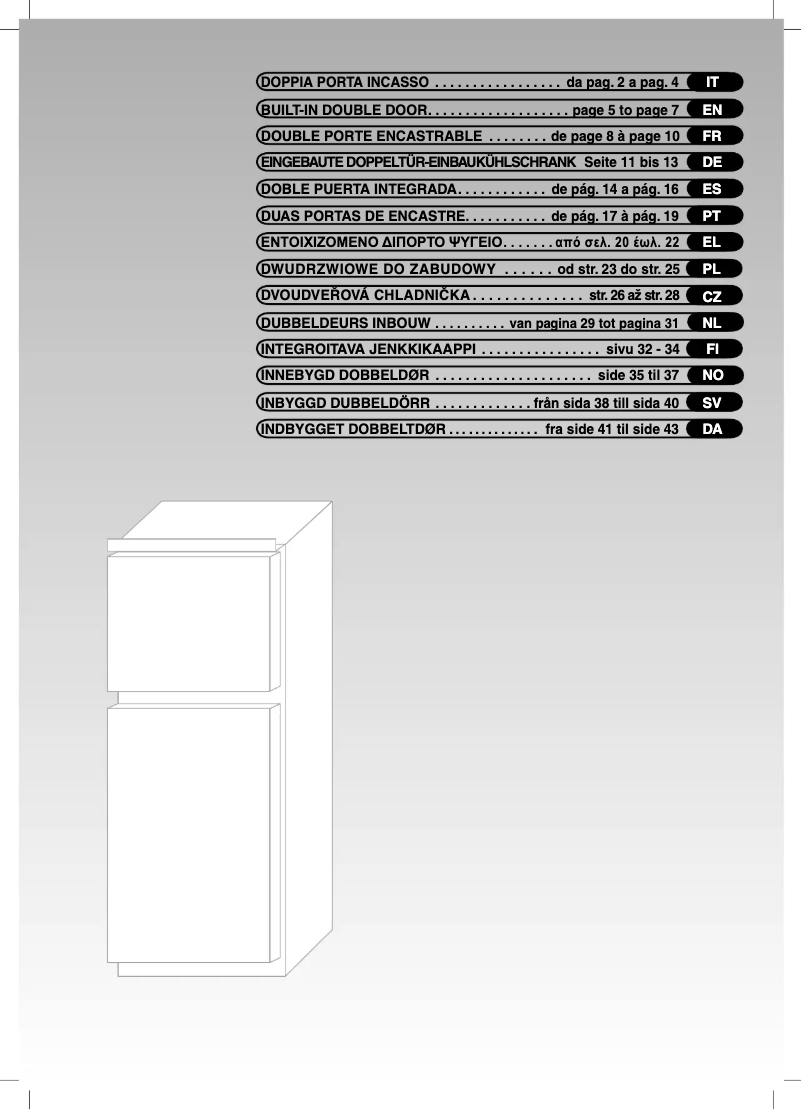 Page n°1 - Manuel utilisateur Candy CFBD 2650 A SN