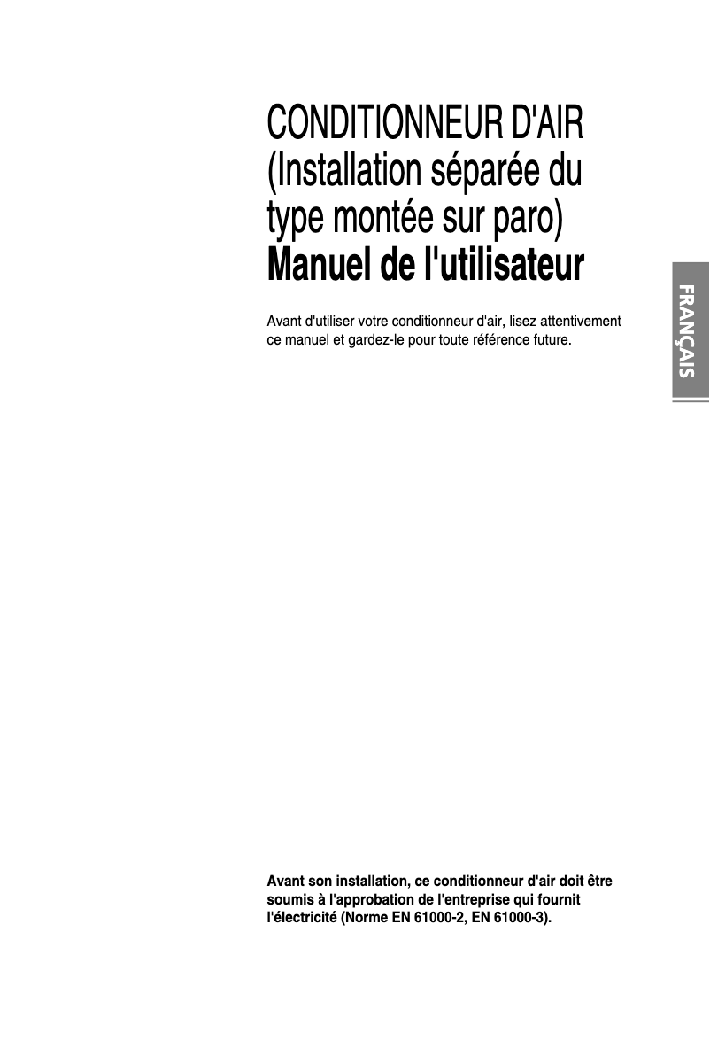 Page n°1 - Manuel utilisateur LG LSNC186VDL2