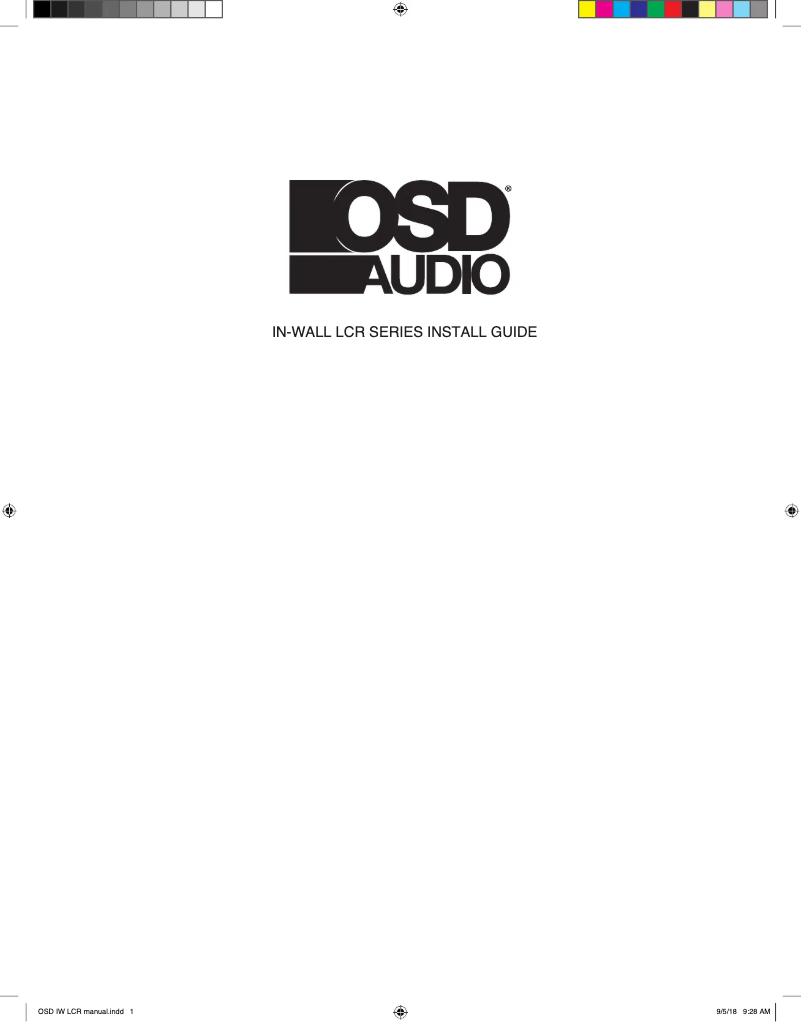 Página 1 del manual Manual de usuario OSD Audio IW525