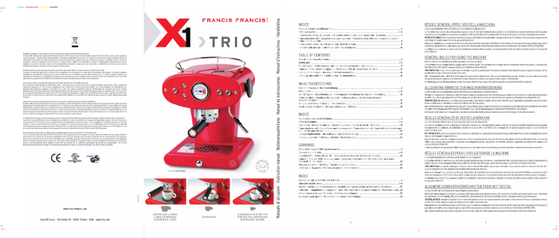 Page n°1 - Manuel utilisateur Illy X1 Trio