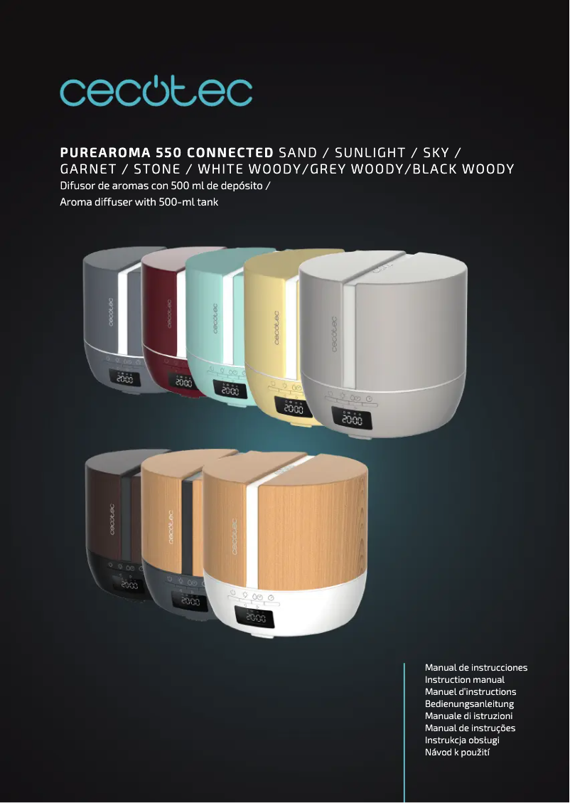 Image de la première page du manuel de l'appareil PureAroma 550 Connected