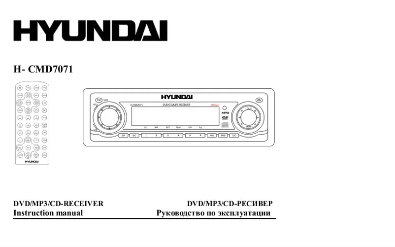 Page 1 de la notice Manuel utilisateur Hyundai H-CMD7071