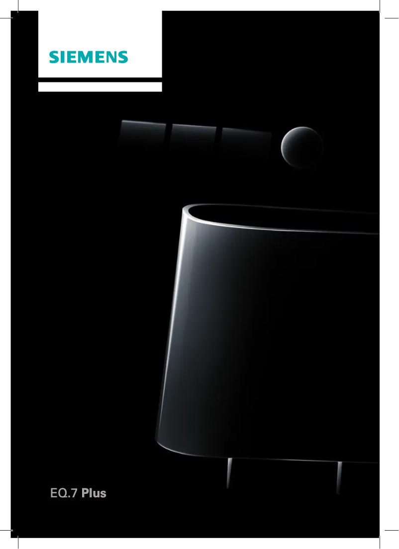 Page 1 de la notice Manuel utilisateur Siemens TE706209RW