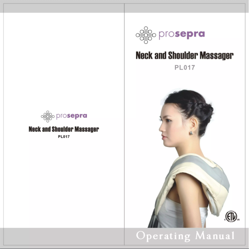 Page 1 de la notice Manuel utilisateur Prospera PL017