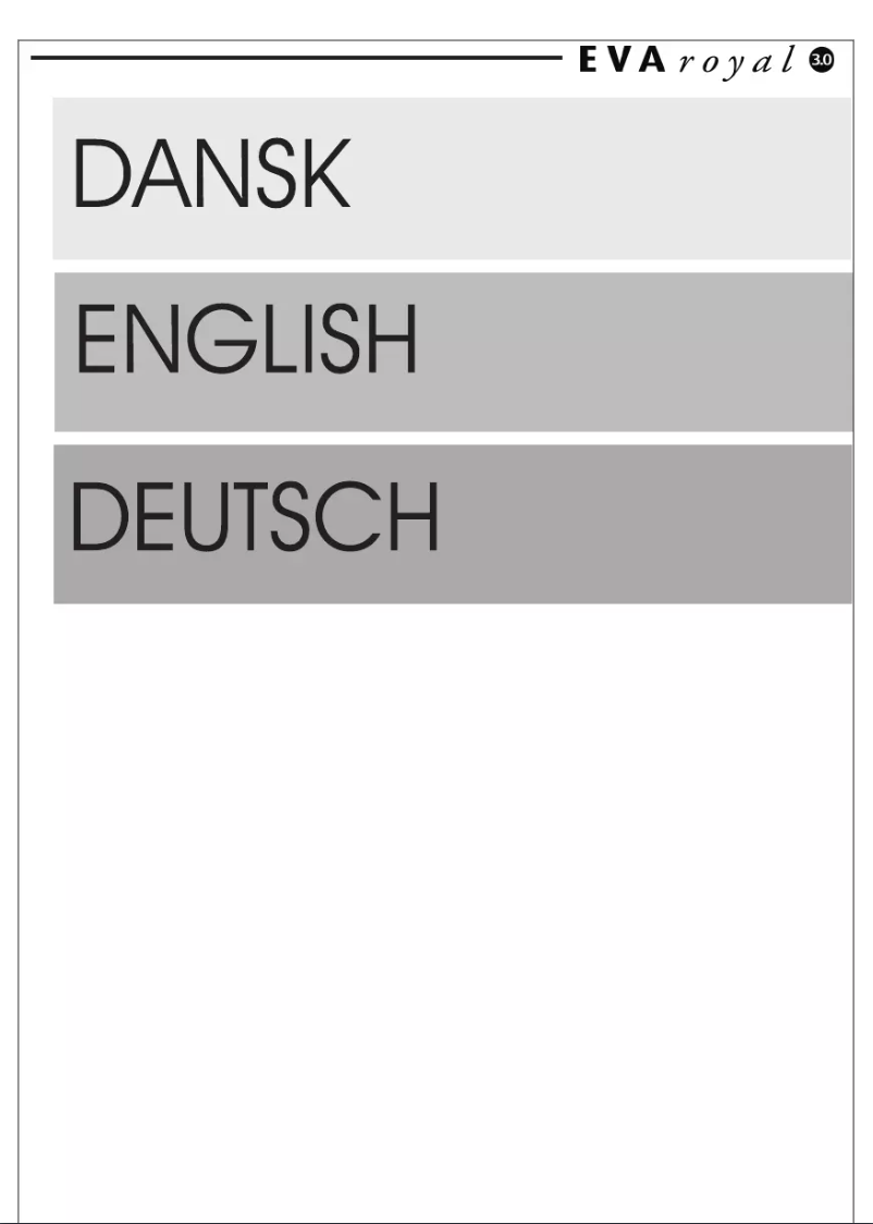 Page n°1 - Manuel utilisateur RCE EVA Royal 3.0