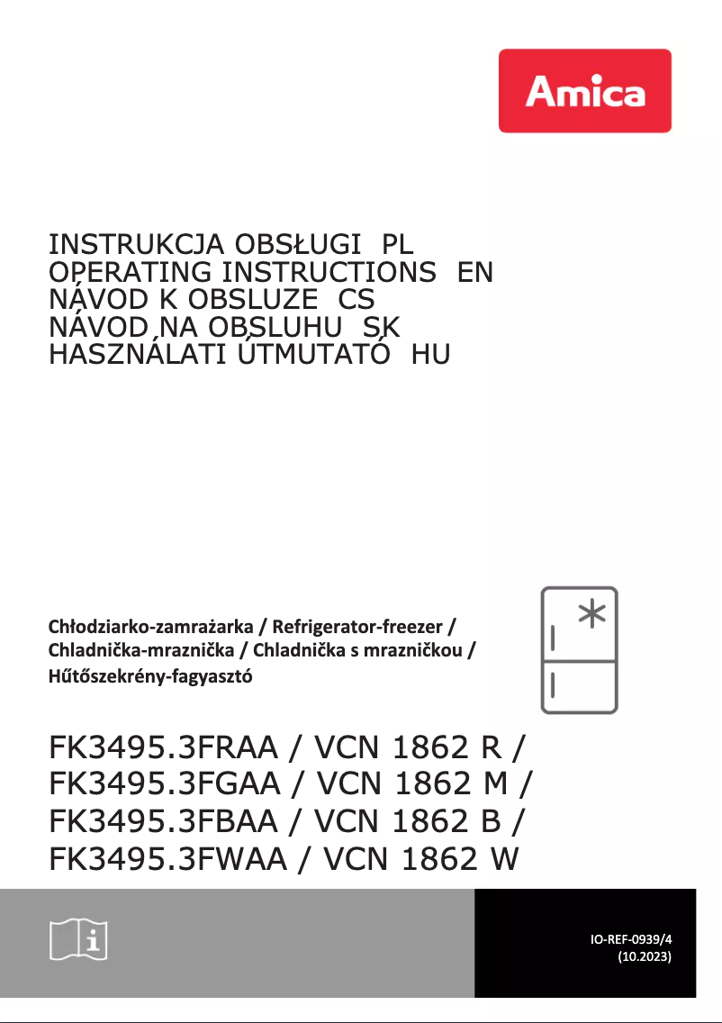 Image de la première page du manuel de l'appareil FK3495.3FBAA