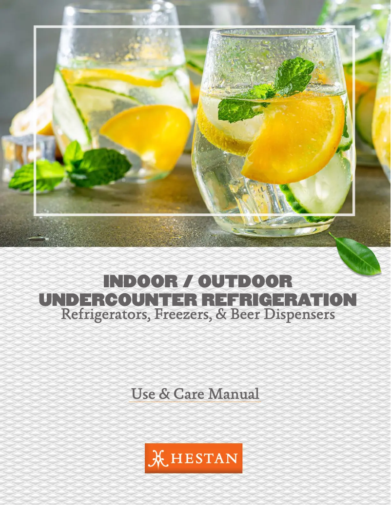 Page n°1 - Guide d'installation Hestan GIML15