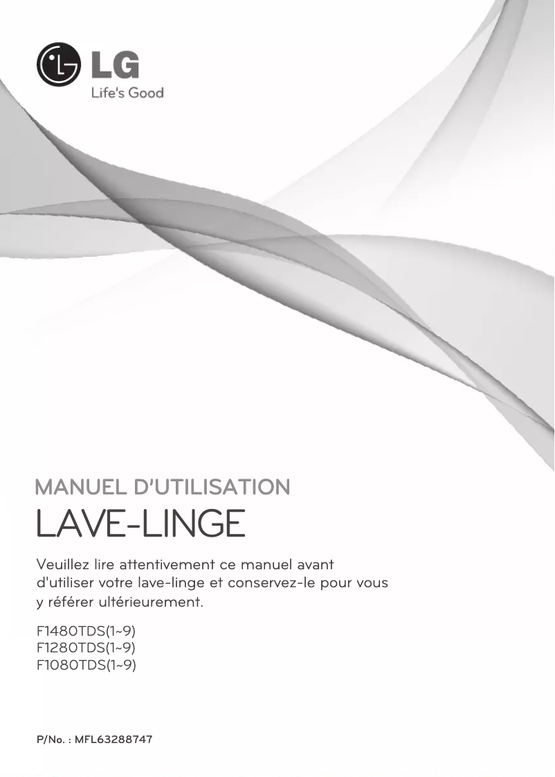 Image de la première page du manuel de l'appareil F1480TDS