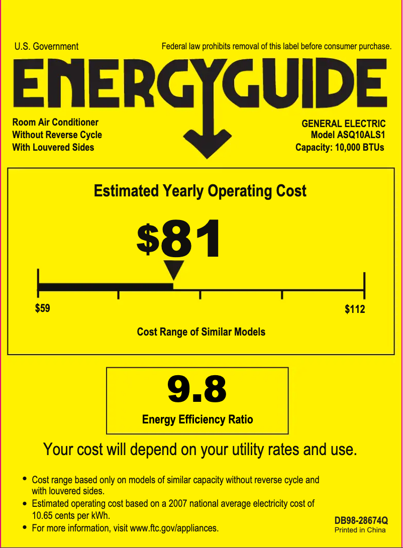 Image de la première page du manuel de l'appareil ASQ10AL