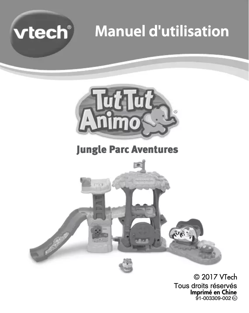 Page 1 de la notice Manuel utilisateur Vtech Jungle Parc Aventures