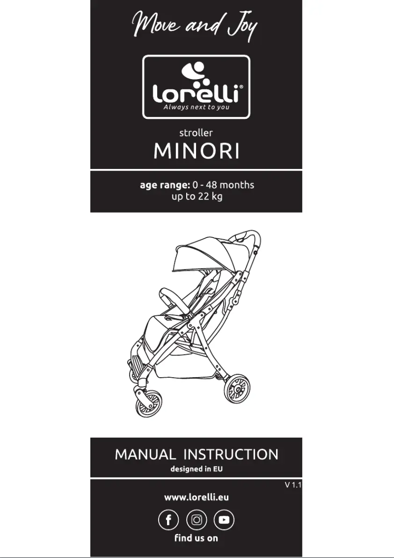 Page 1 de la notice Manuel utilisateur Lorelli Minori