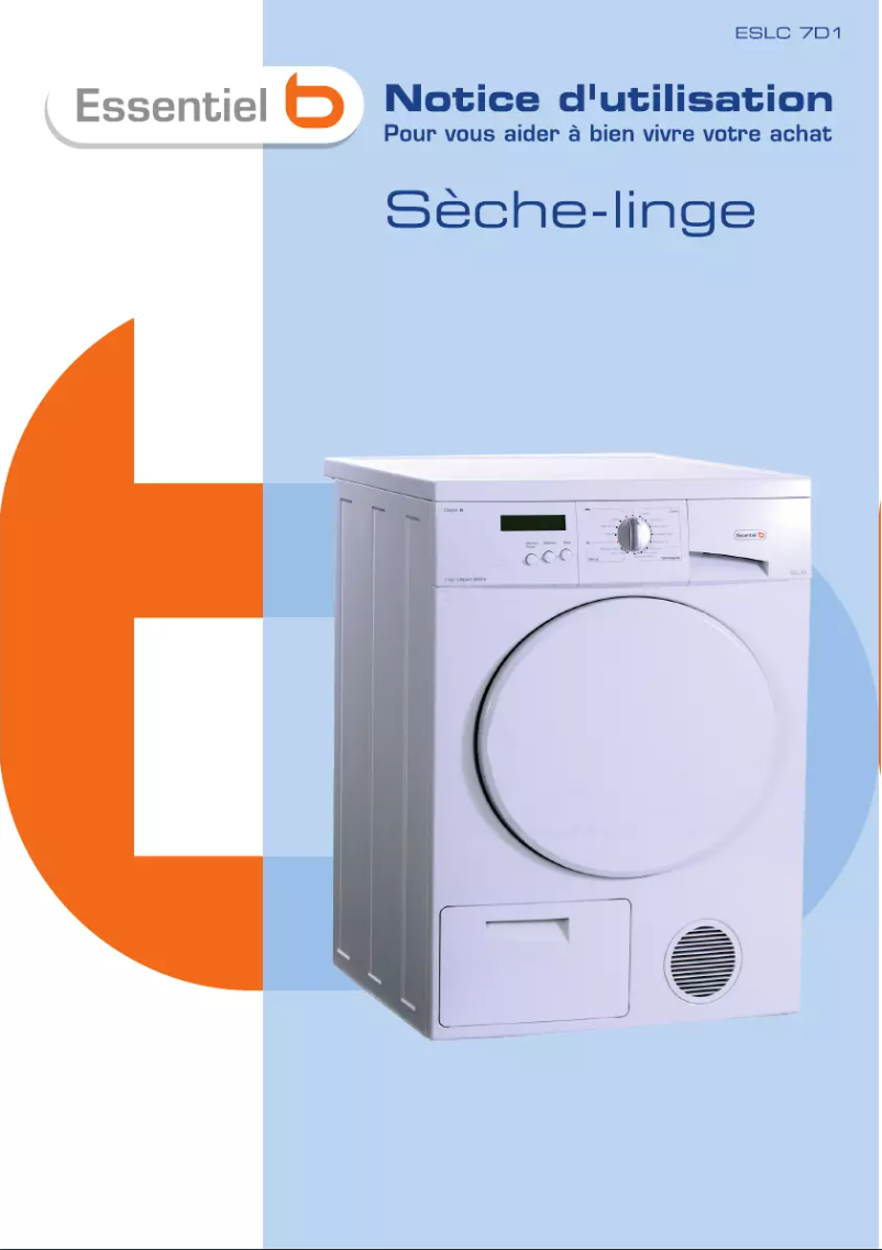 Page 1 de la notice Manuel utilisateur Essentiel B ESLC 7D1