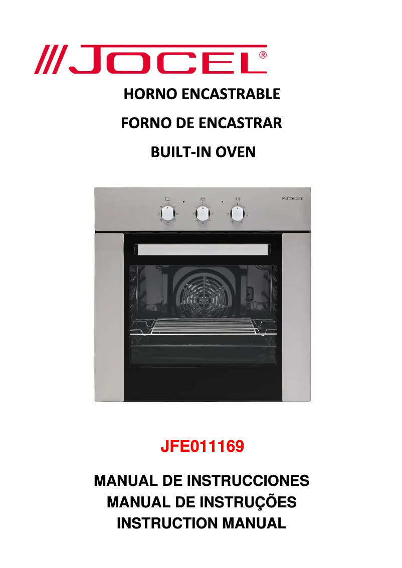 Page 1 de la notice Manuel utilisateur Jocel JFE011169