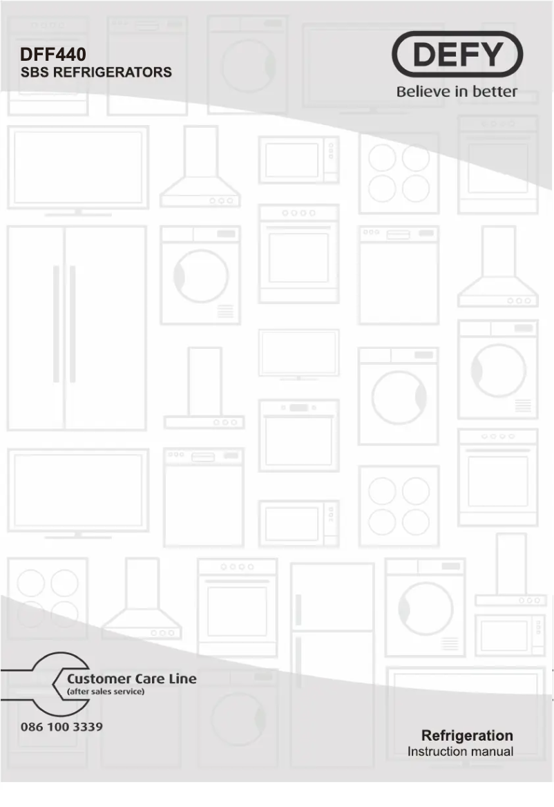 Page 1 de la notice Manuel utilisateur Defy DFF440