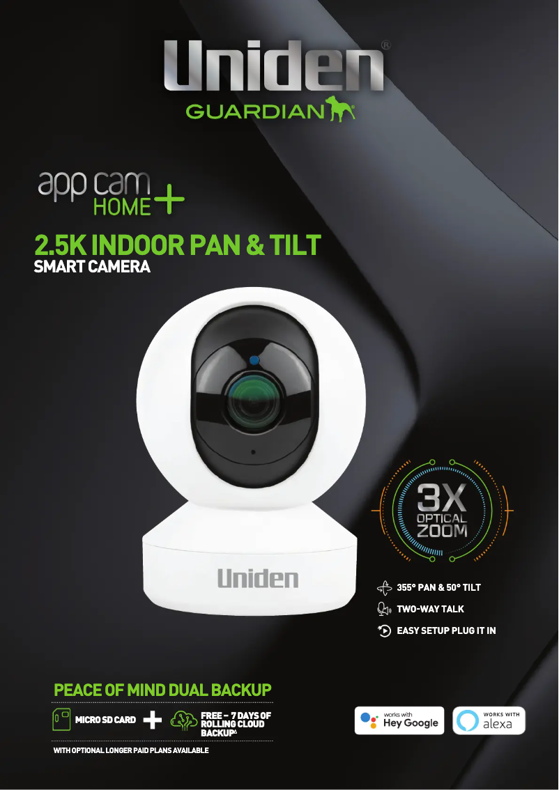 Image de la première page du manuel de l'appareil App Cam Home+