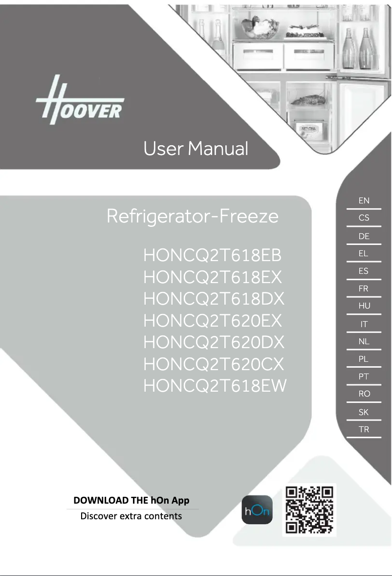 Page n°1 - Manuel utilisateur Hoover HONCQ2T618EX