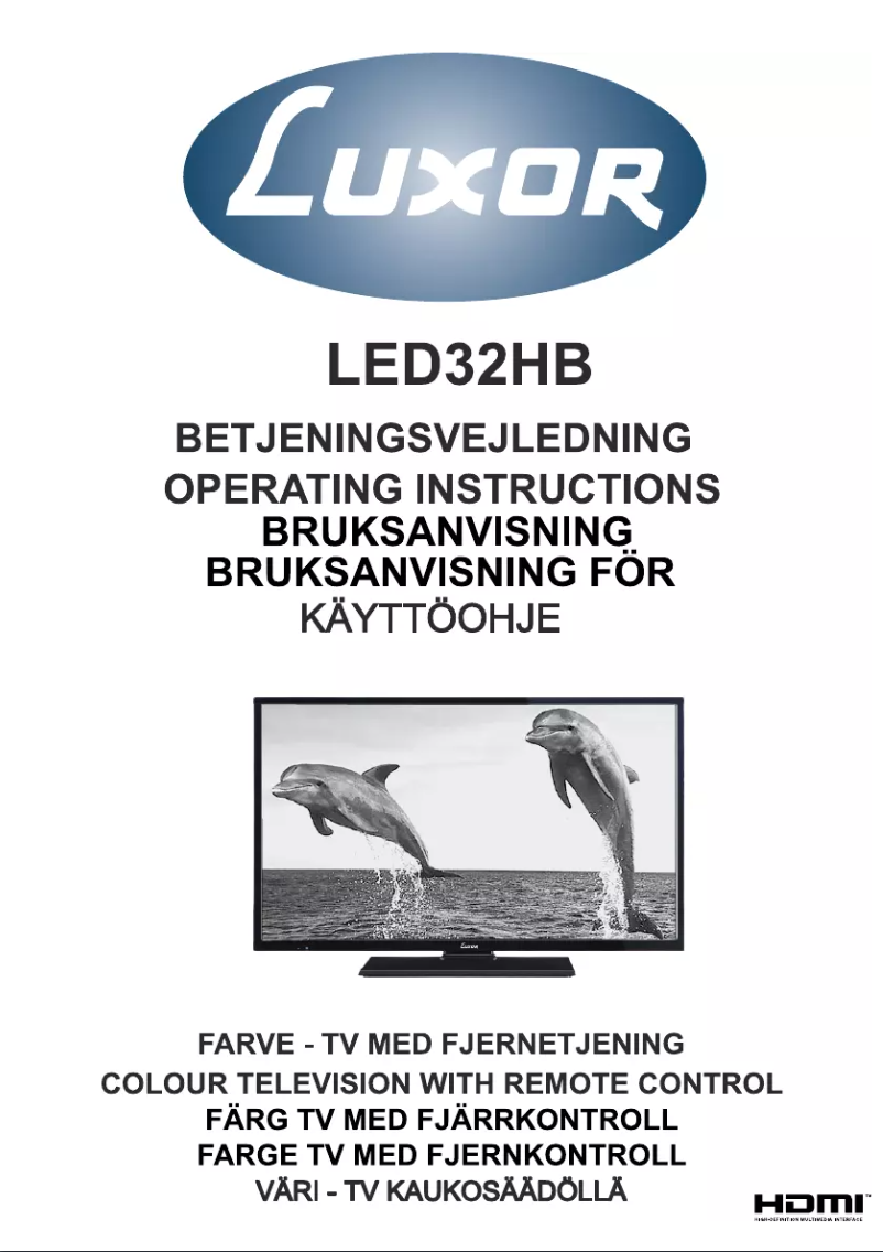 Página 1 del manual Manual de usuario Luxor LED32HB