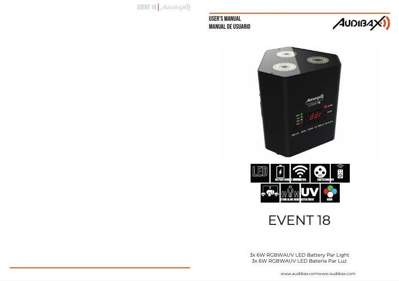 Page n°1 - Manuel utilisateur Audibax EVENT 18