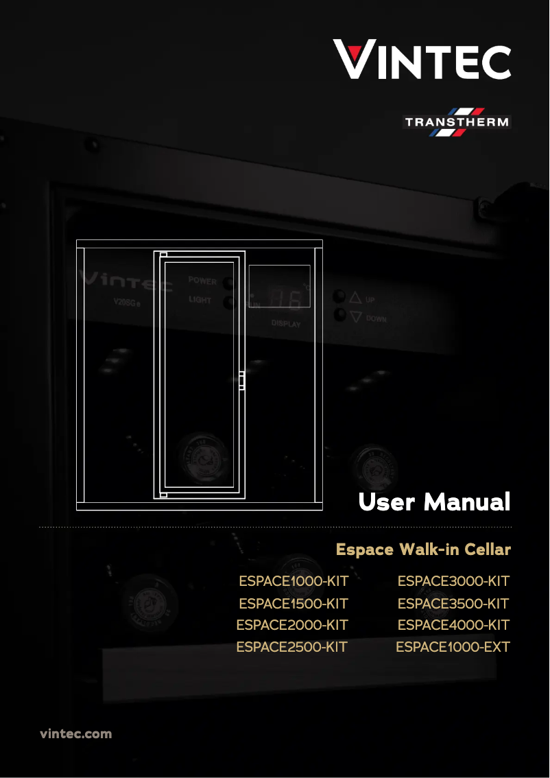 Image de la première page du manuel de l'appareil ESPACE2500-KIT