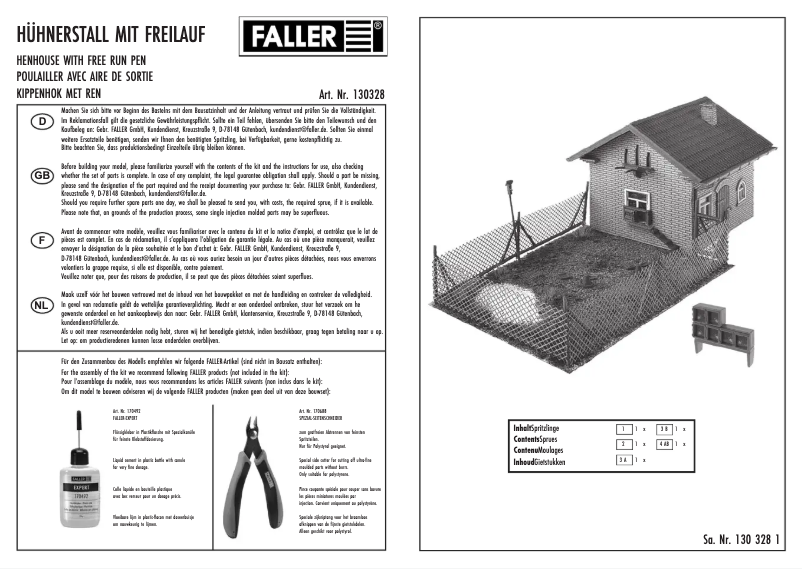 Page n°1 - Manuel utilisateur Faller 130328