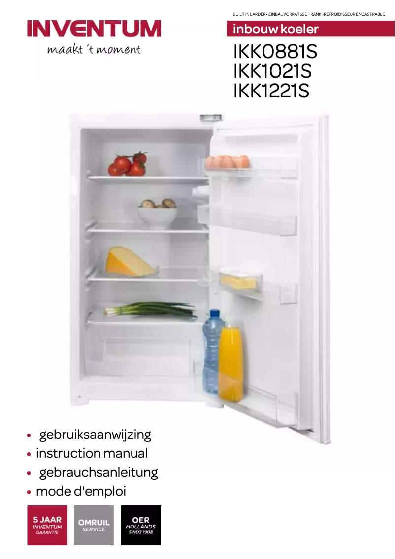 Image de la première page du manuel de l'appareil IKK1221S