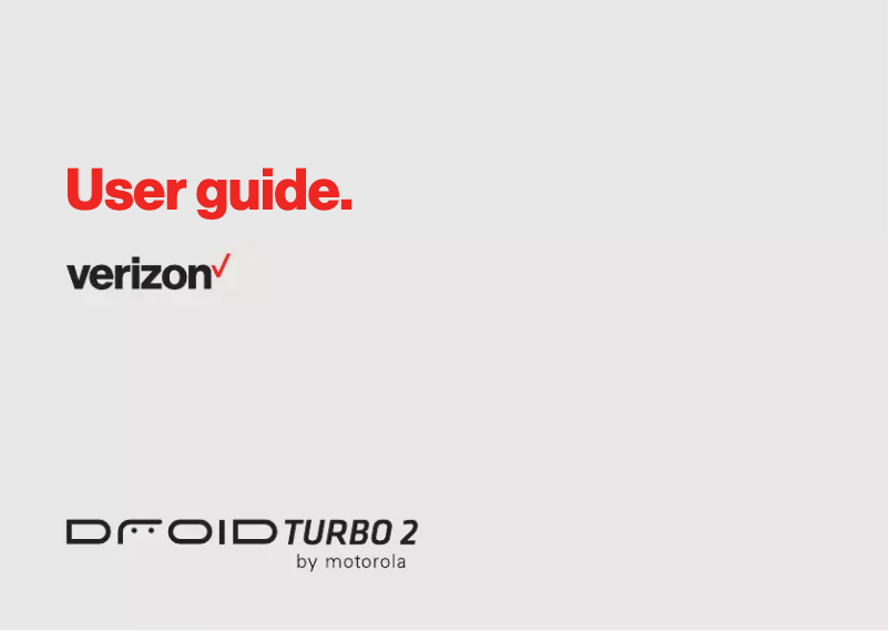 Page n°1 - Manuel utilisateur Motorola Droid Turbo 2