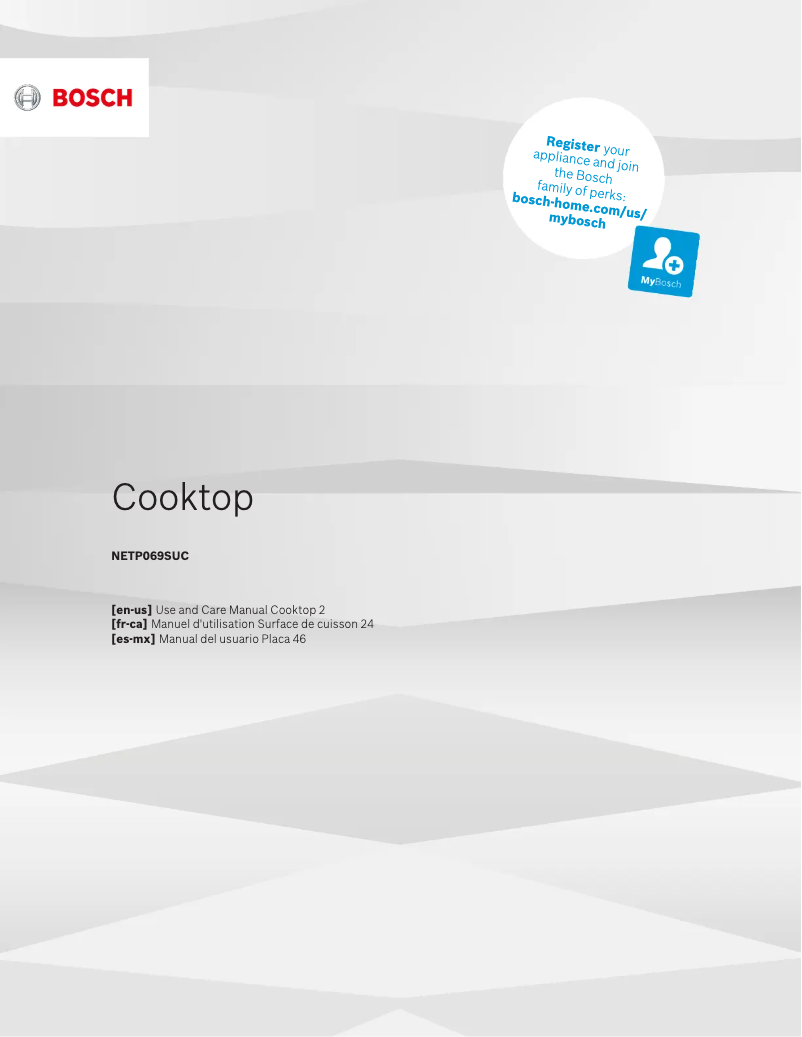 Página 1 del manual Manual de usuario Bosch NETP069SUC