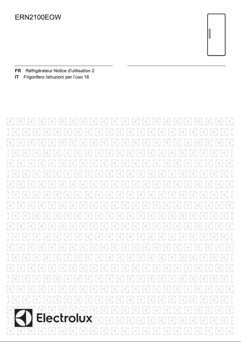 Page 1 de la notice Manuel utilisateur Electrolux ERN2100EOW