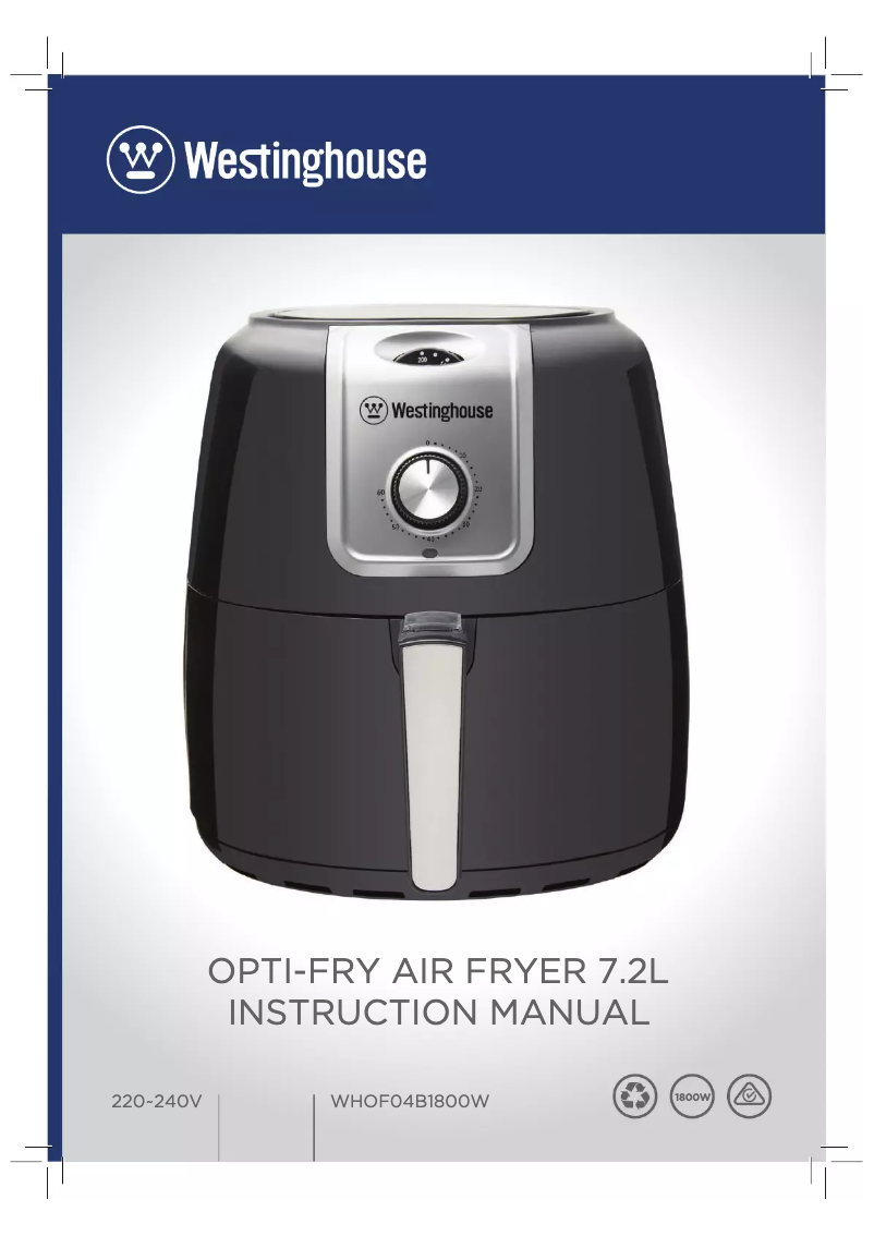 Page 1 de la notice Manuel utilisateur Westinghouse WHOF04B