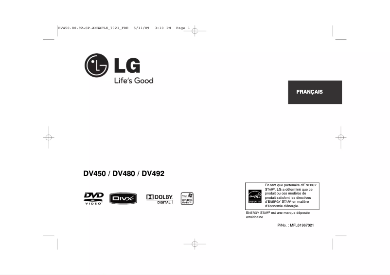 Página 1 del manual Manual de usuario LG DV450