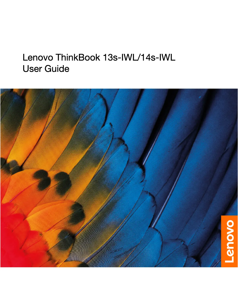 Page 1 de la notice Manuel utilisateur Lenovo ThinkBook 13s