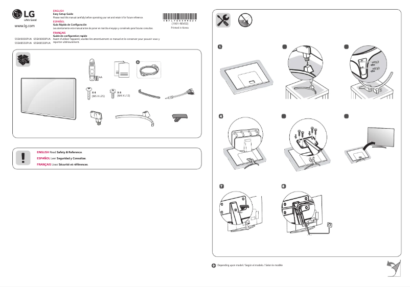 Imagen de la primera página del manual del dispositivo 55SK9000PUA