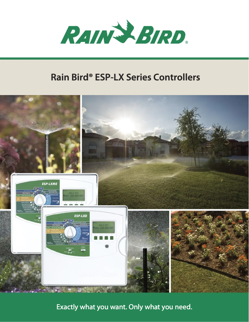 Página 1 del manual Folleto Rain Bird ESP-LXME