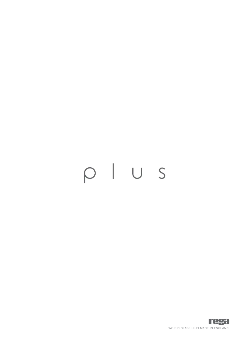 Page n°1 - Manuel utilisateur Rega Planar 1 Plus