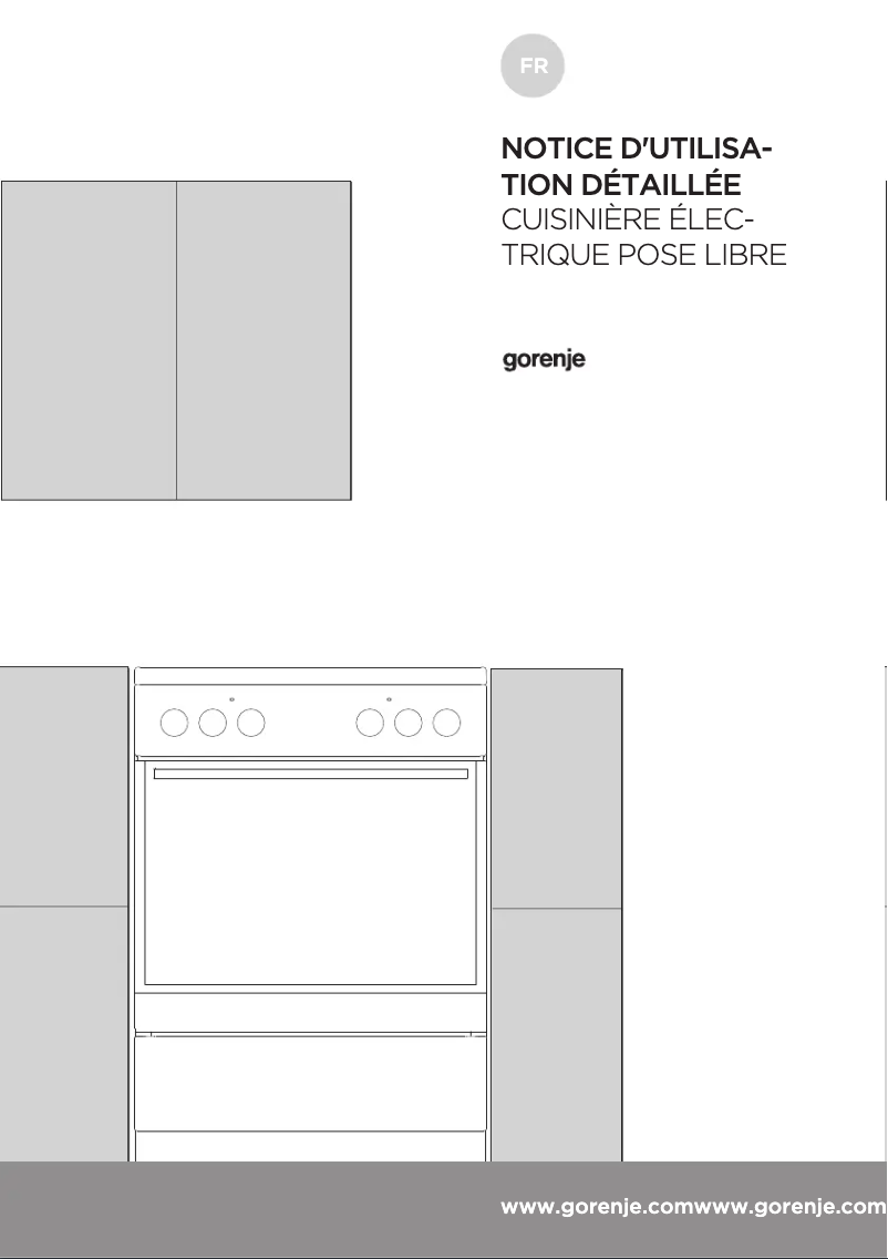 Page n°1 - Manuel utilisateur Gorenje EC627E112WKV