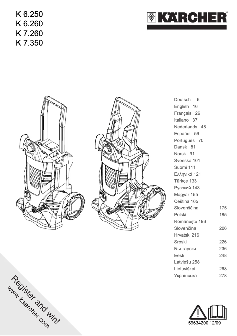 Page n°1 - Manuel utilisateur Kärcher K 7.350 MD