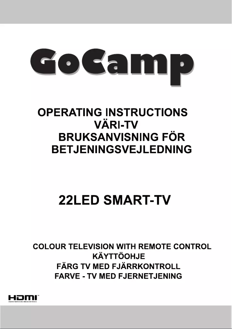 Page 1 de la notice Manuel utilisateur GoCamp 22LEDSMART