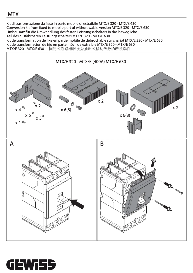 Page 1 de la notice Manuel utilisateur Gewiss GWD8067