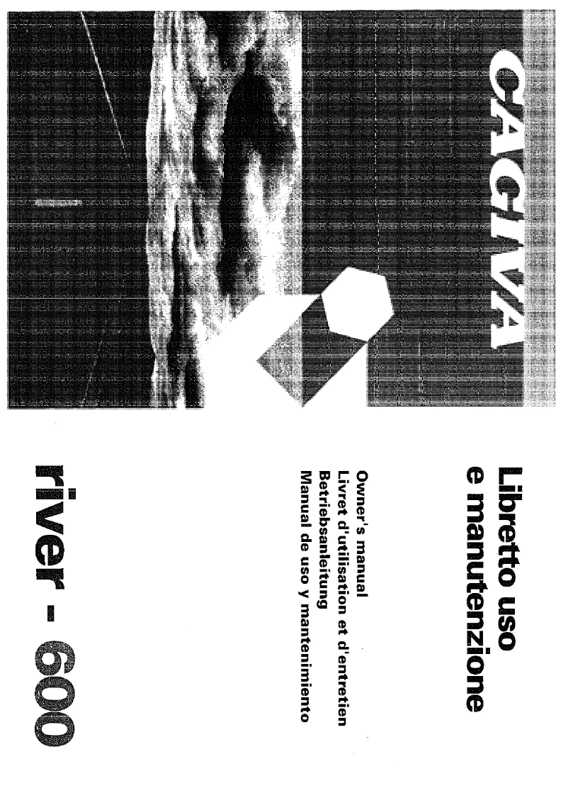 Page n°1 - Manuel utilisateur Cagiva River 600 (1999)
