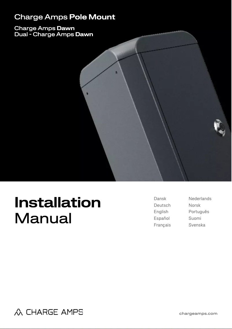 Image de la première page du manuel de l'appareil Dawn Pole Mount