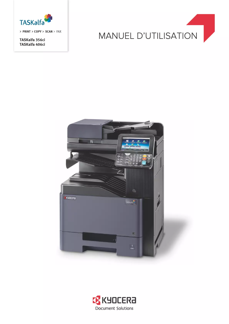 Page n°1 - Manuel utilisateur Kyocera TASKalfa 356ci