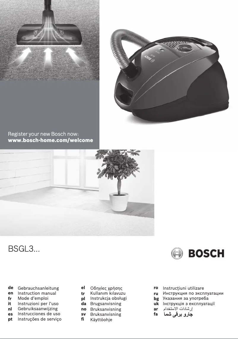 Page 1 de la notice Manuel utilisateur Bosch BGL3A315