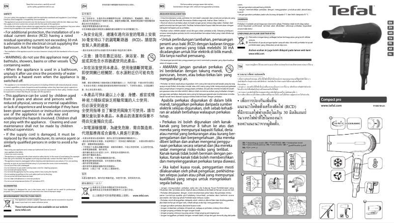 Image de la première page du manuel de l'appareil Compact Pro HV4782