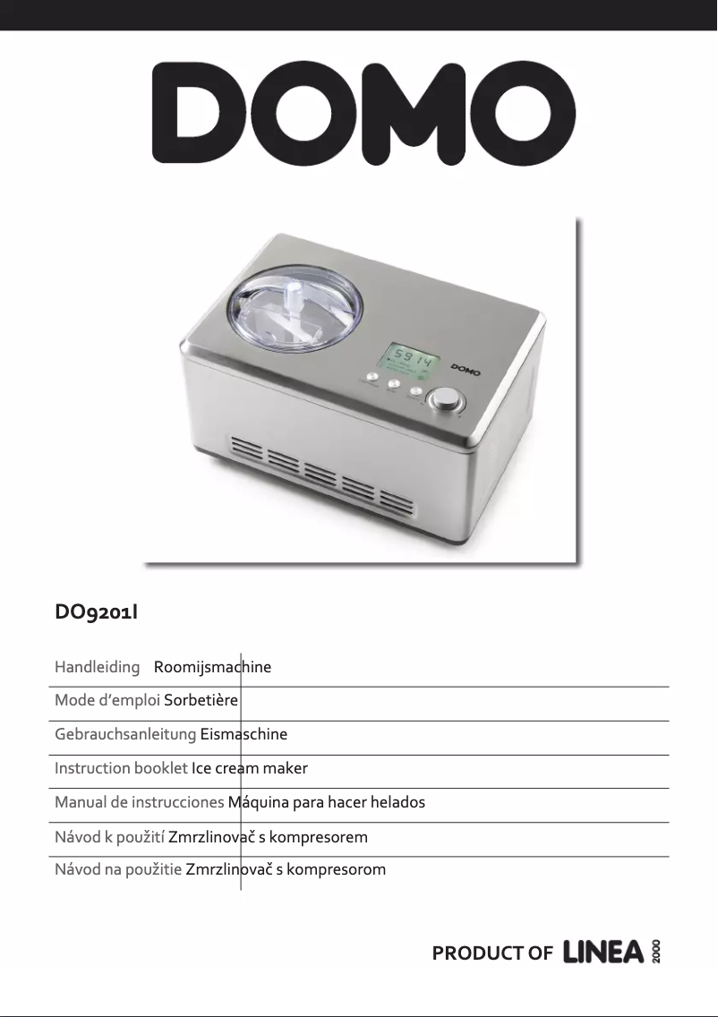 Image de la première page du manuel de l'appareil DO9201I