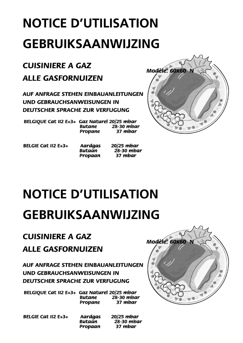 Page 1 de la notice Manuel utilisateur Beko CG61010